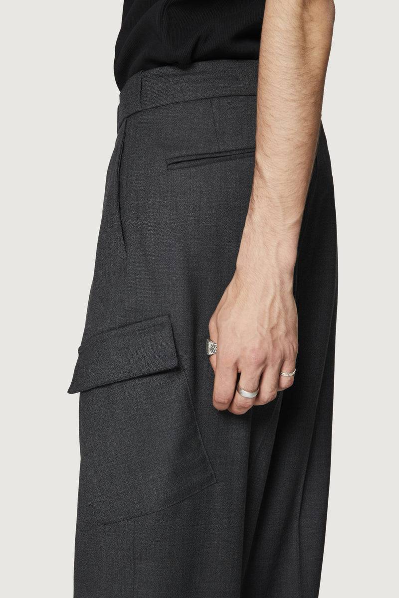 Paura JONIS WORK PANTS BLACK Fino Al -60%