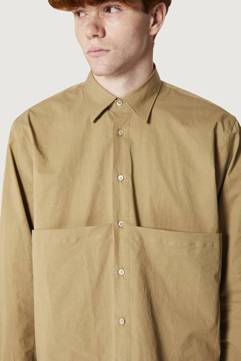 Paura KONIA OVERSIZED SHIRT MUD Economico