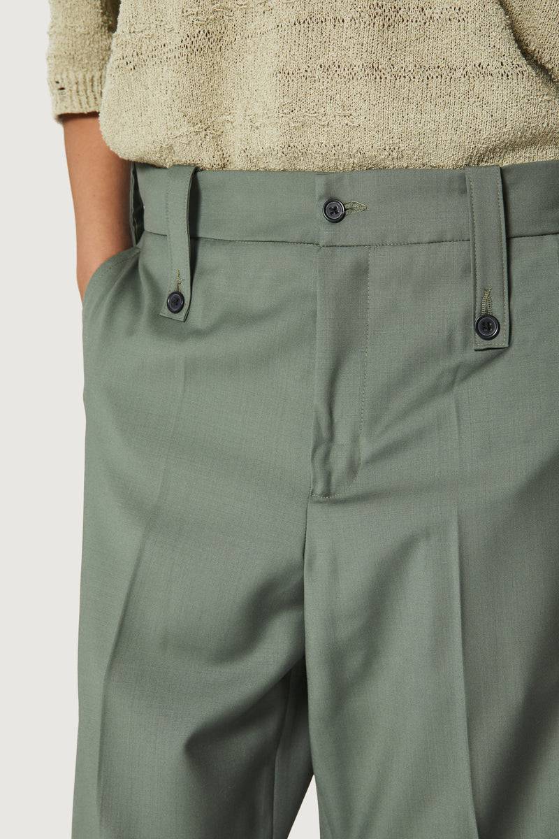 Paura KYROS CLASSIC PANTS SAGE In Vendita