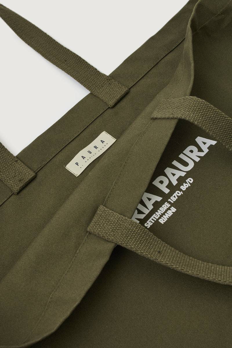 Paura NORA TOTE BAG MILITARY GREEN Offerte