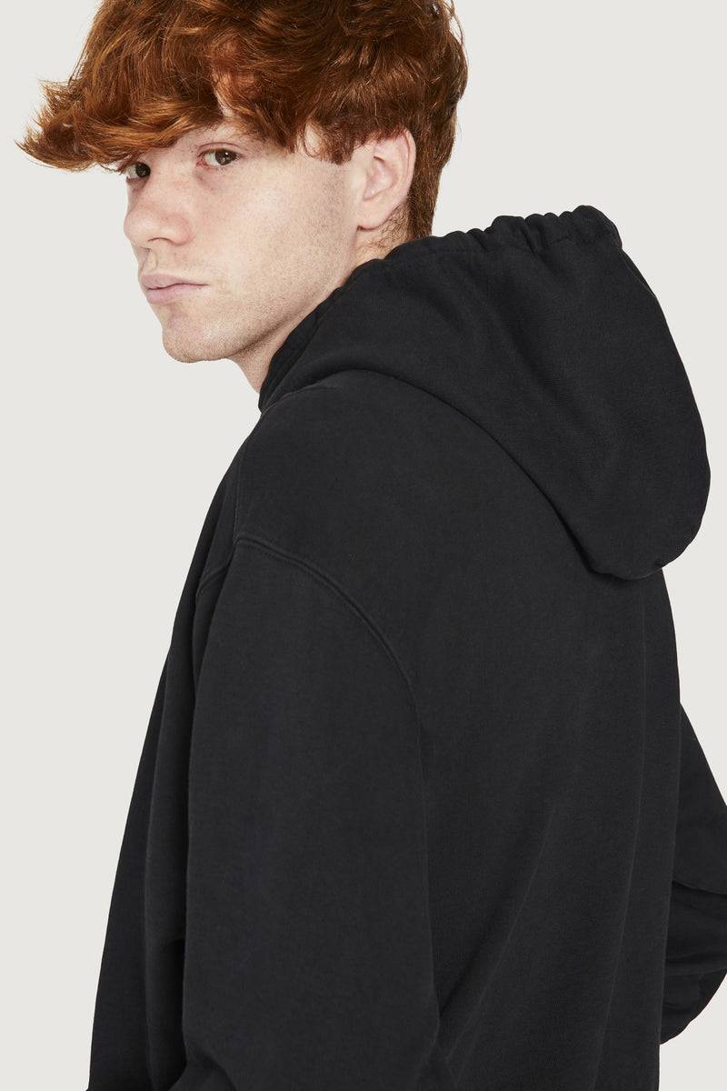 Paura SANTI HOODIE SWEATSHIRT COSMIC LOGO BLACK Nuovo