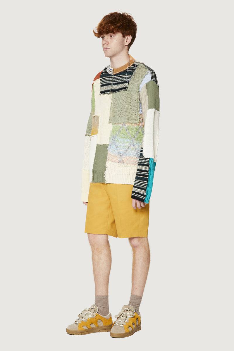 Paura UTOPIA PATCHWORK SWEATER MULTICOLOR Qualità Garantita