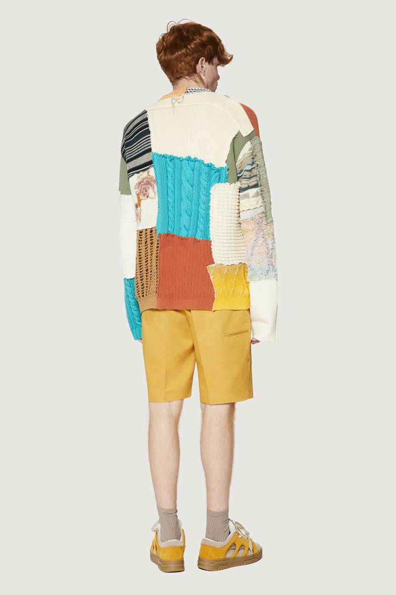 Paura UTOPIA PATCHWORK SWEATER MULTICOLOR Qualità Garantita