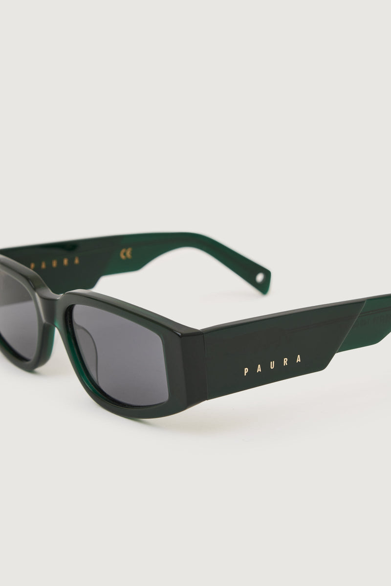 Paura VEGAS SUNGLASSES BLACK GREEN/GREY LENS Negozi Online