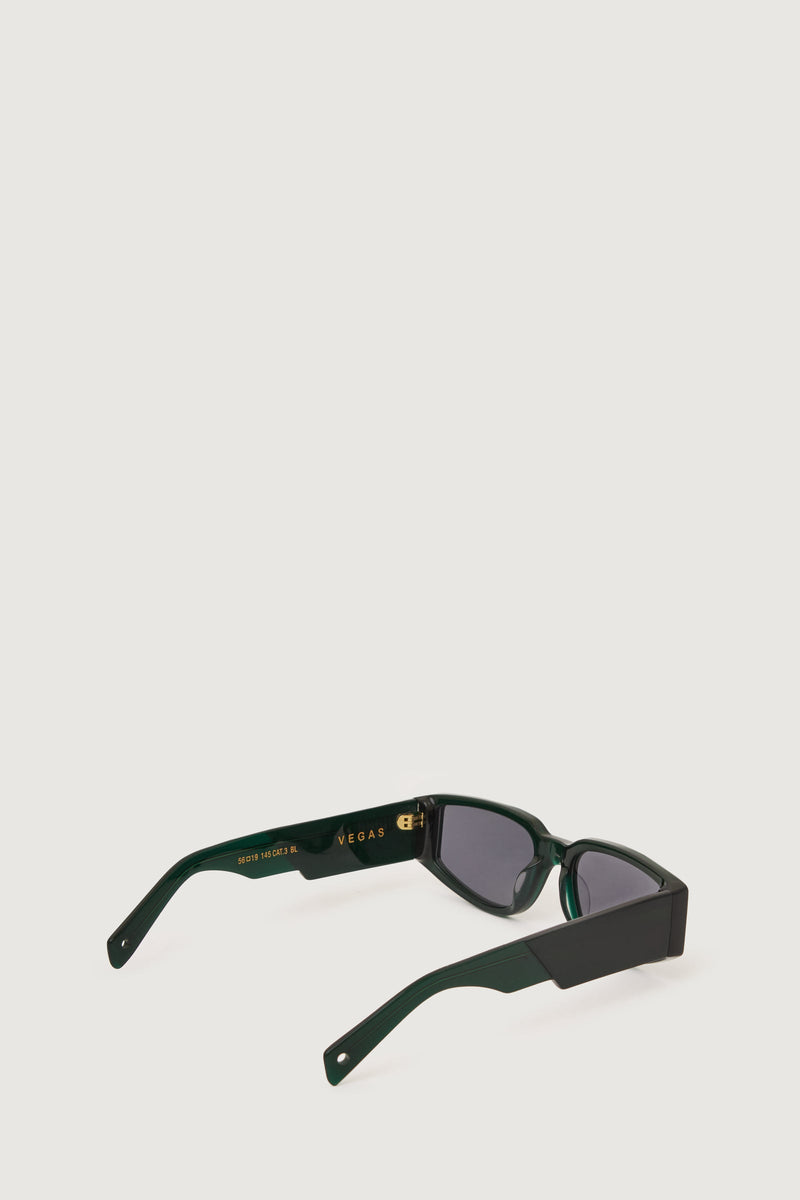 Paura VEGAS SUNGLASSES BLACK GREEN/GREY LENS Negozi Online