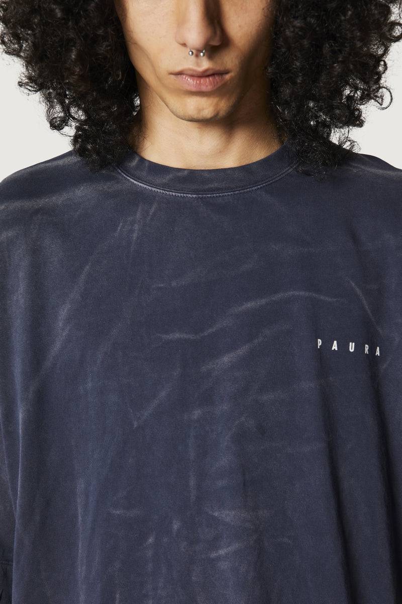 Paura SAID OVERSIZED T-SHIRT DARK BLUE Novità