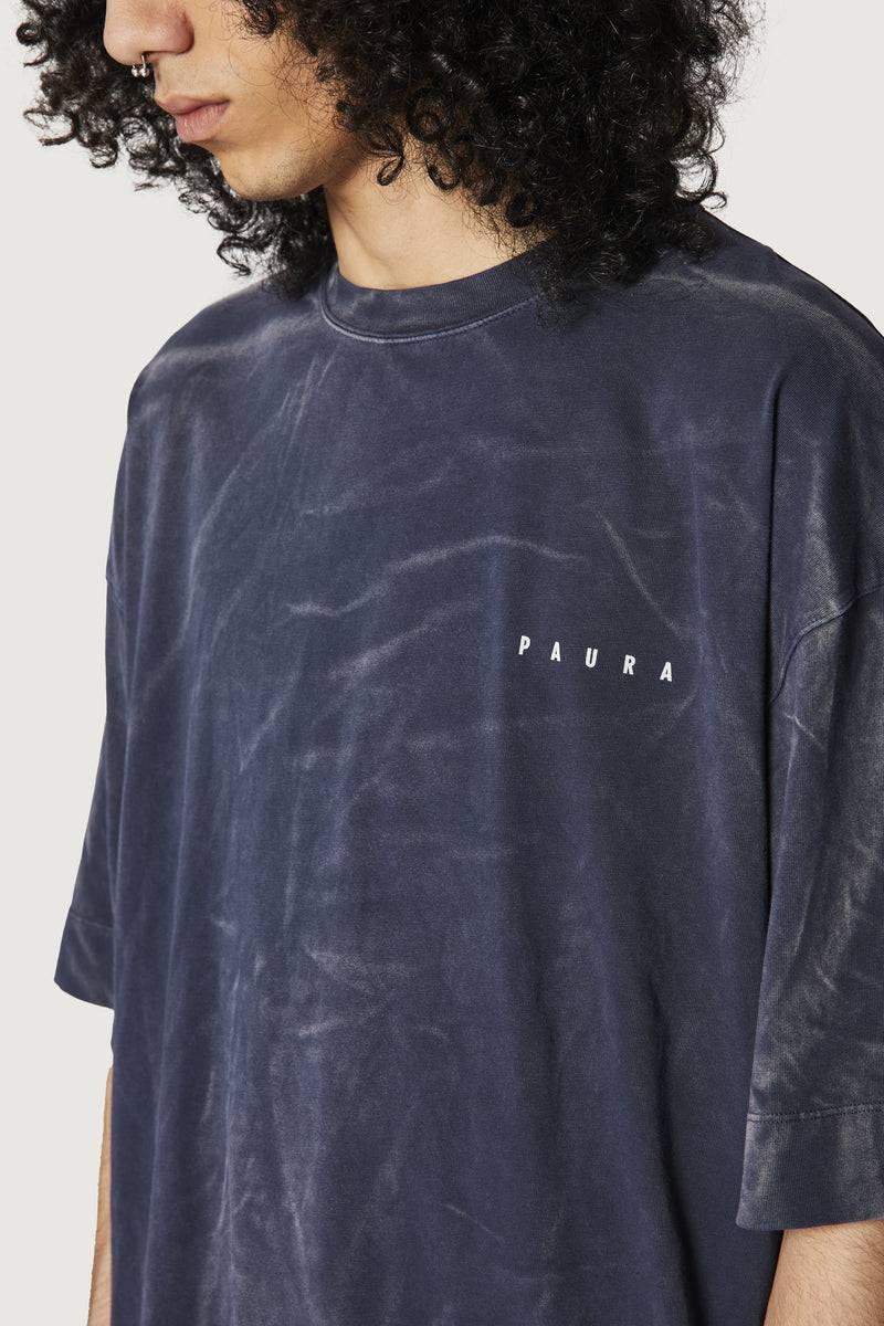Paura SAID OVERSIZED T-SHIRT DARK BLUE Novità