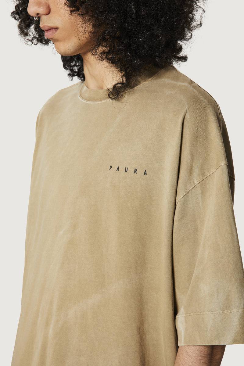 Paura SAID OVERSIZED T-SHIRT MUD Presa