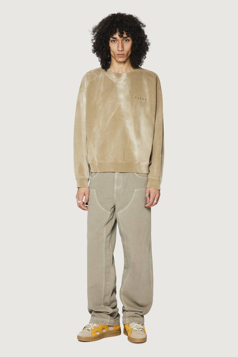 Paura SAMUEL CREWNECK SWEATSHIRT MUD Outlet