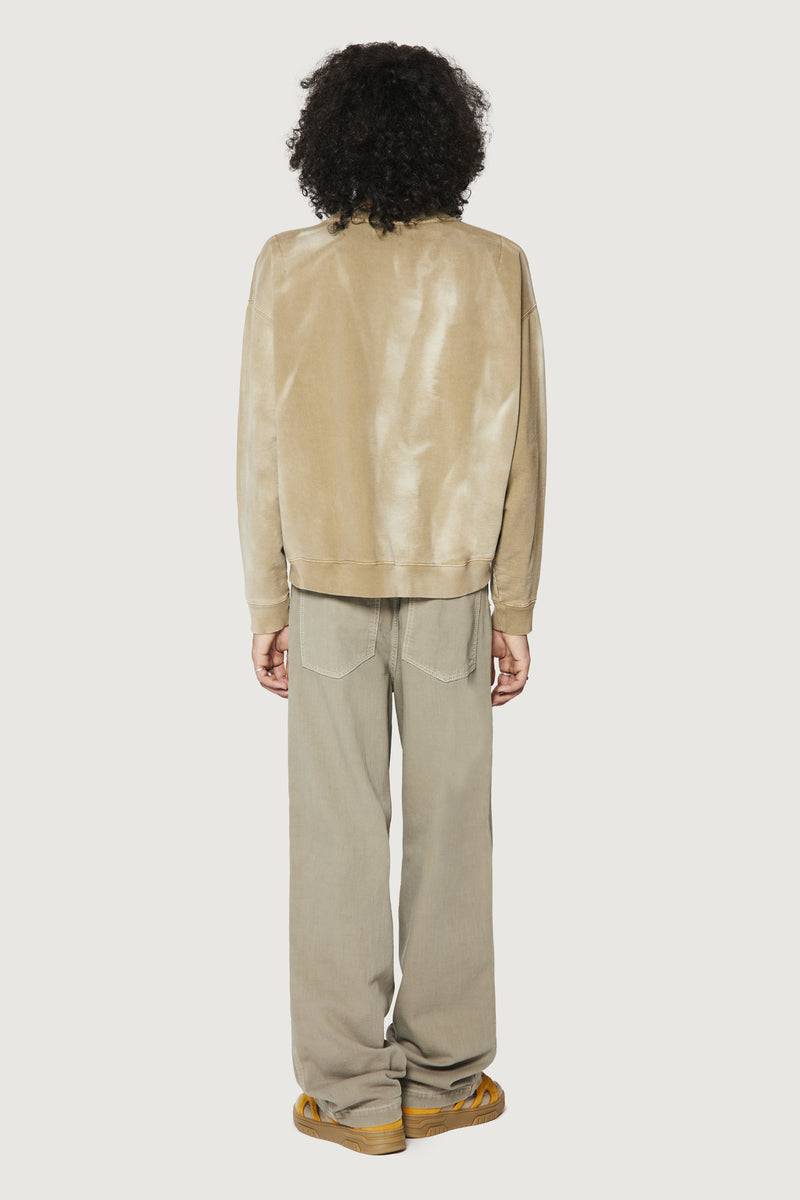 Paura SAMUEL CREWNECK SWEATSHIRT MUD Outlet