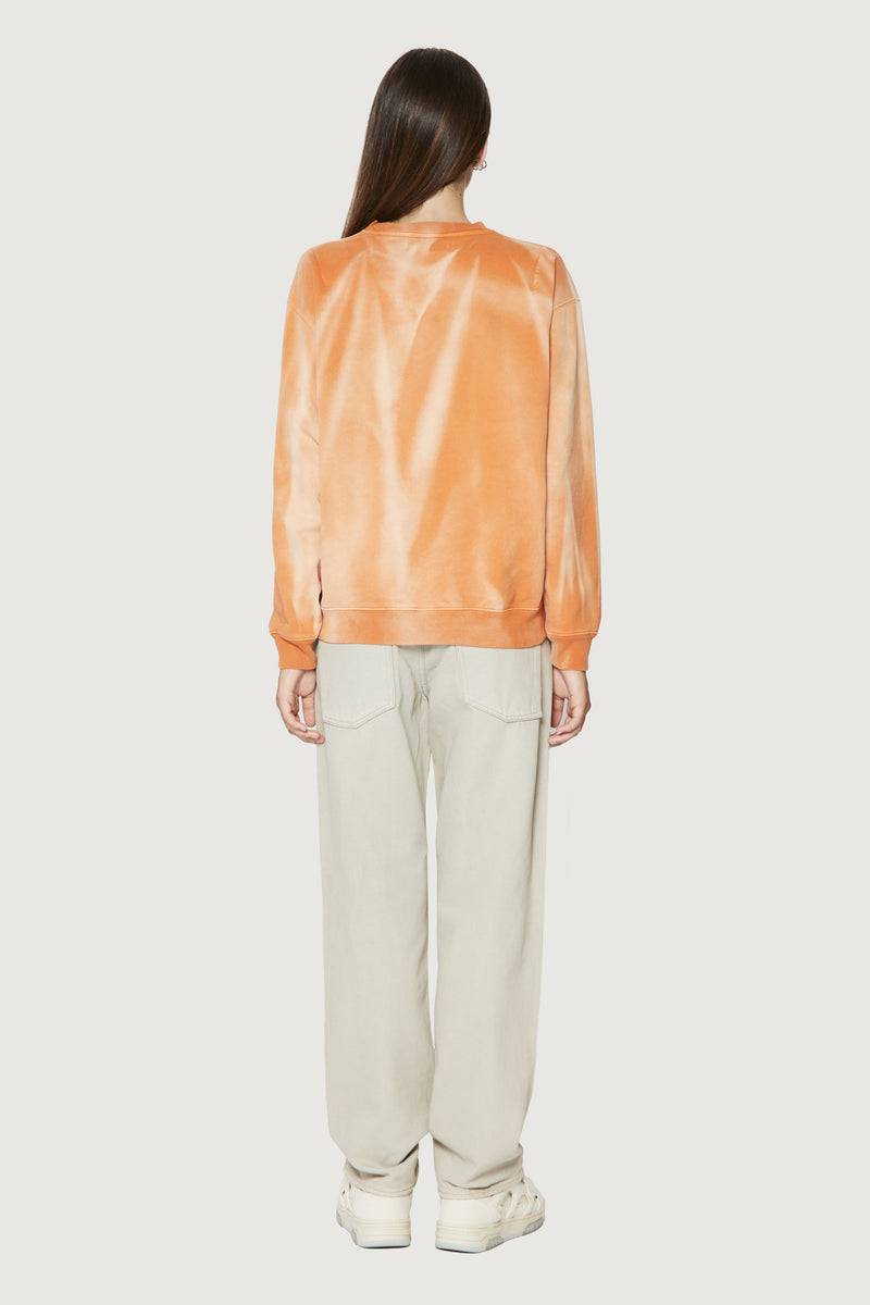 Paura SAMUEL CREWNECK SWEATSHIRT ORANGE In Vendita