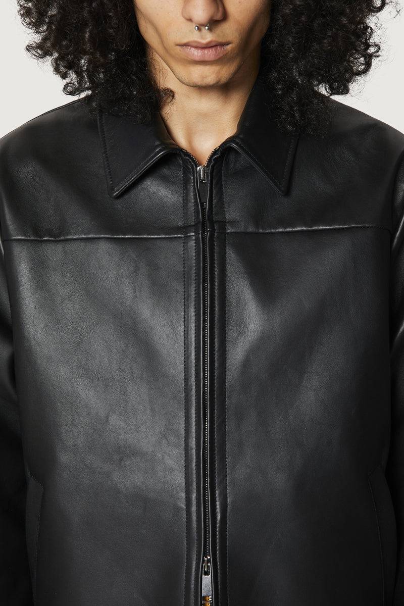 Paura RAFA LEATHER JACKET BLACK Moda