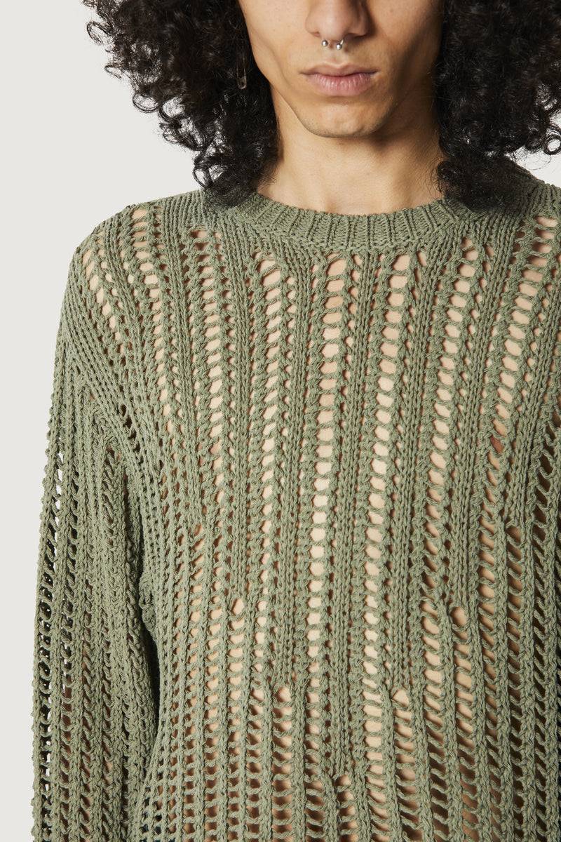 Paura RAOUL SWEATER GREEN In Linea