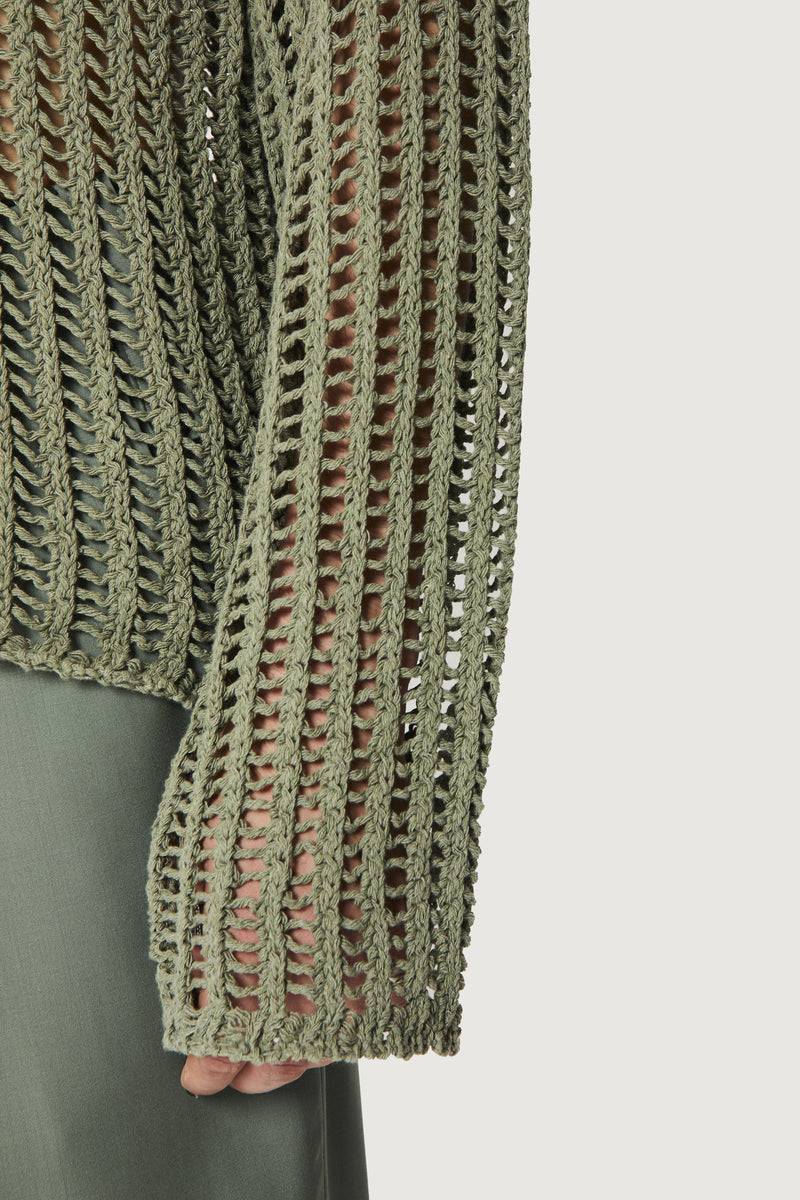 Paura RAOUL SWEATER GREEN In Linea