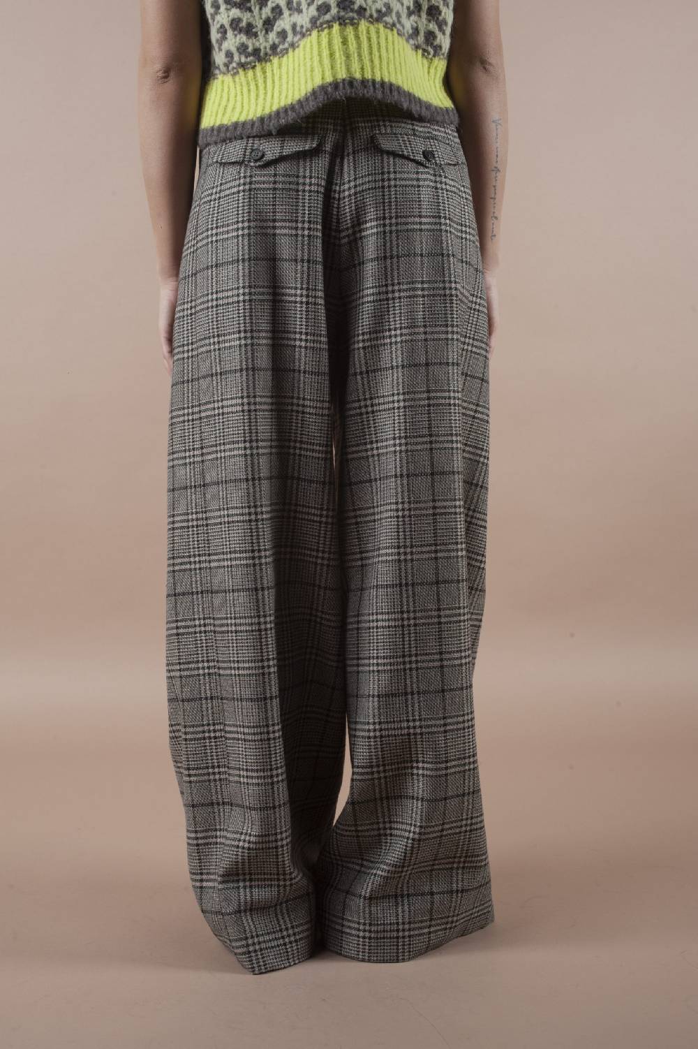 Pdr Phisique Du Role PHISIQUE DU ROLE MILANO PANTS IN TWISTED WOOL Soddisfazione Garantita
