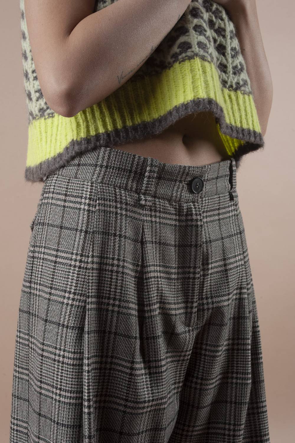 Pdr Phisique Du Role PHISIQUE DU ROLE MILANO PANTS IN TWISTED WOOL Soddisfazione Garantita