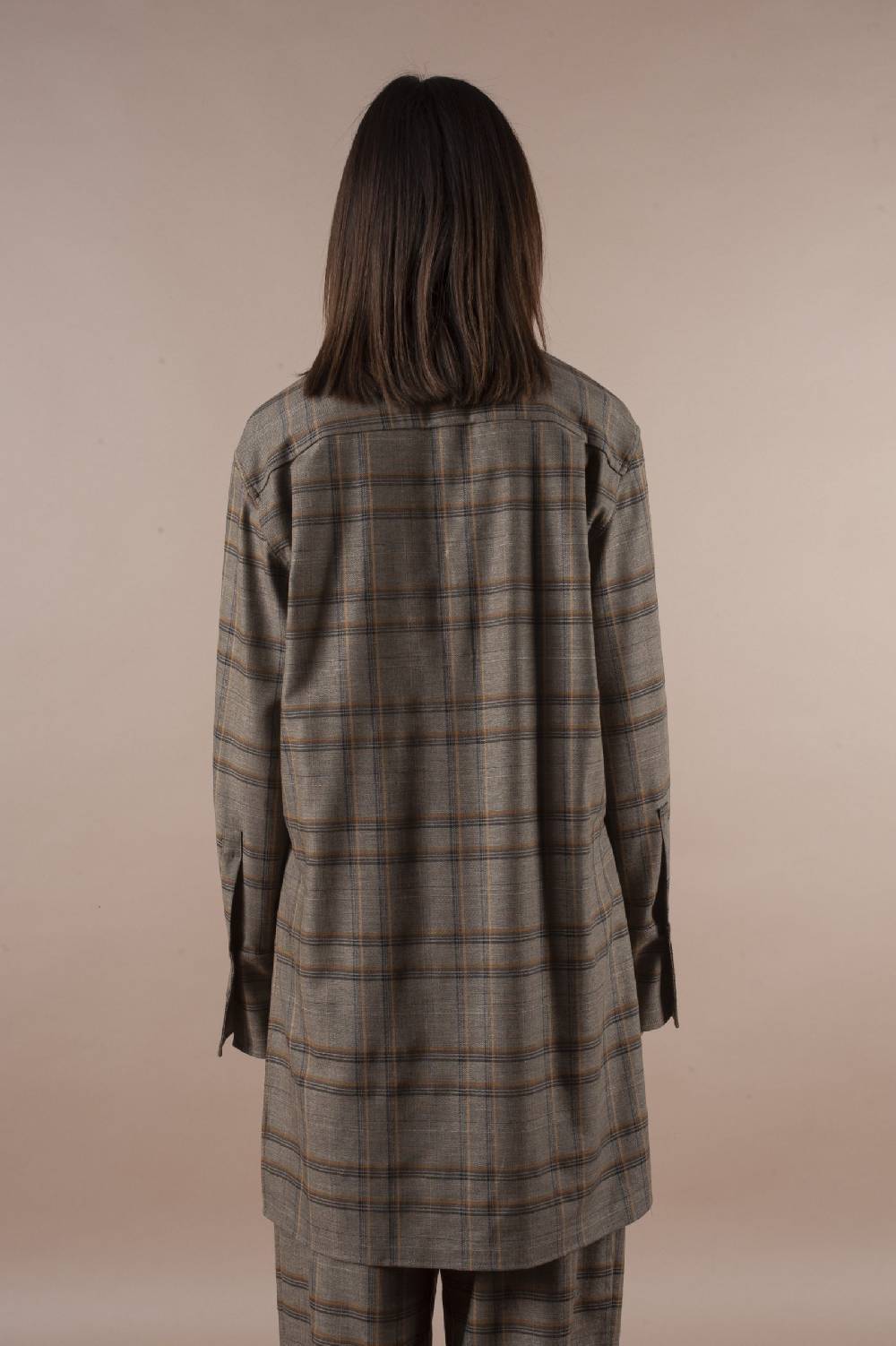 Pdr Phisique Du Role PHISIQUE DU ROLE SHIRT IN LIGHT TARTAN VIRGIN WOOL Qualità Garantita