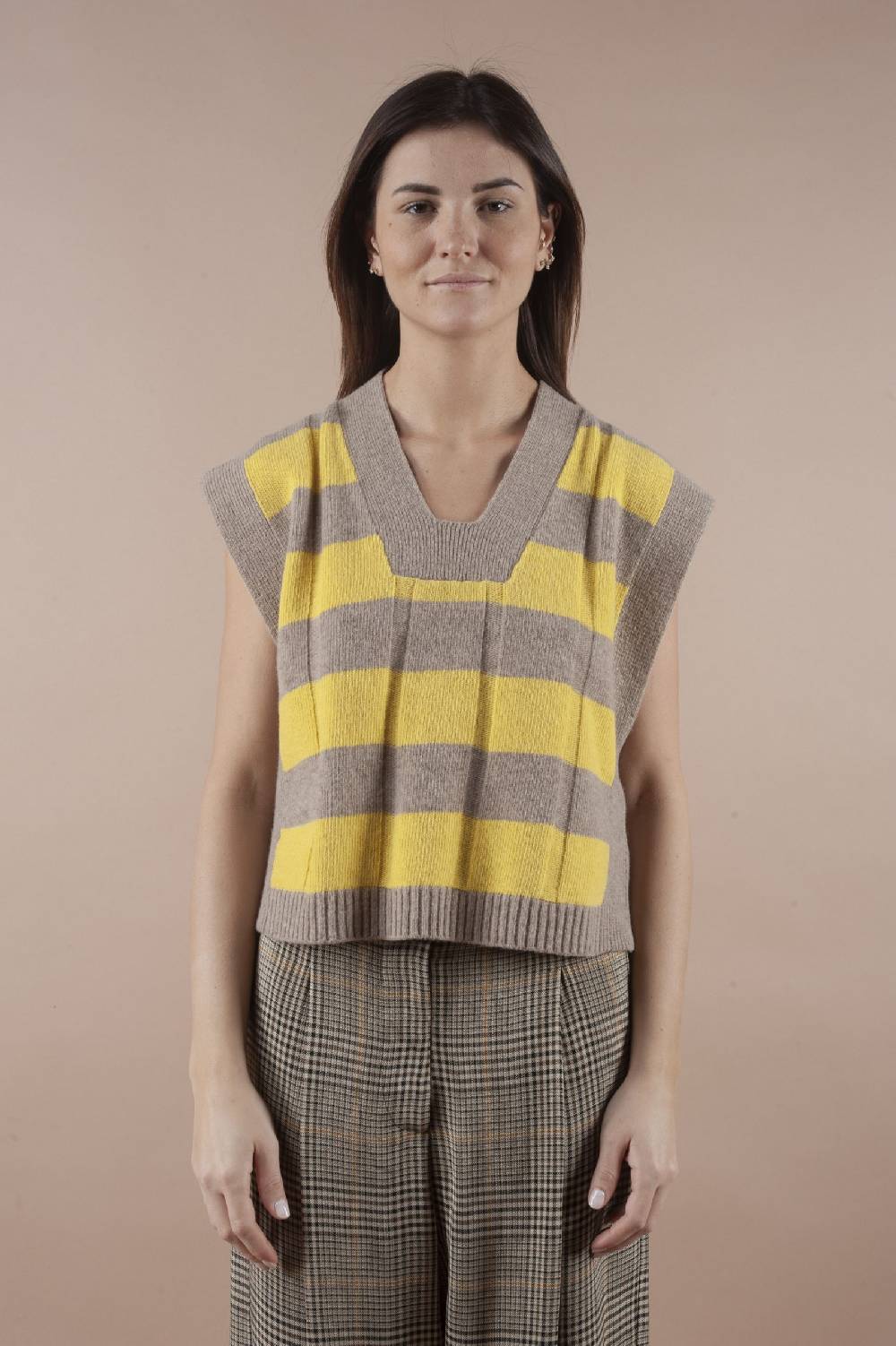 Pdr Phisique Du Role PHISIQUE DU ROLE STRIPED SWEATER TOP IN MERINOS WOOL Promozione Limitata