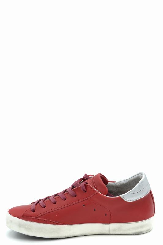 Philippe Model Sneakers Codice prodotto: CLLD V038 PARIS VEAU ROUGE ARGENT Promozione