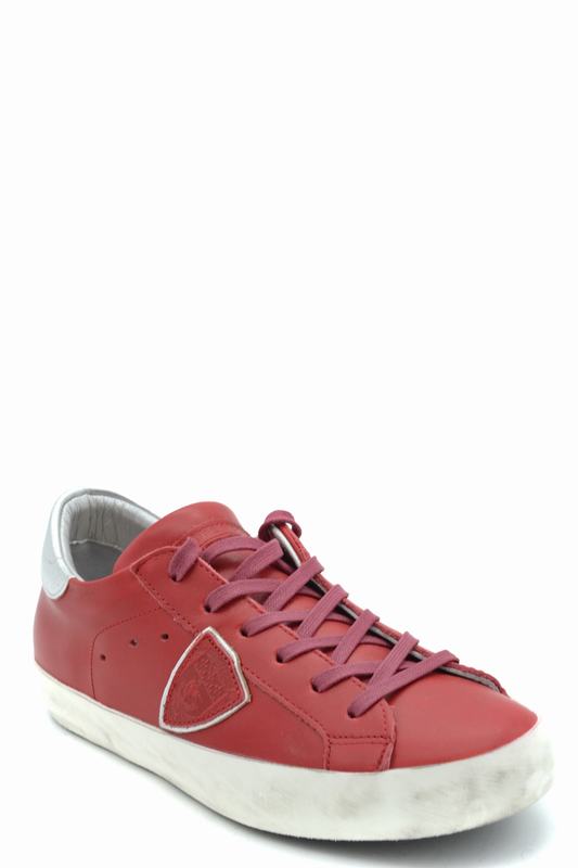 Philippe Model Sneakers Codice prodotto: CLLD V038 PARIS VEAU ROUGE ARGENT Promozione