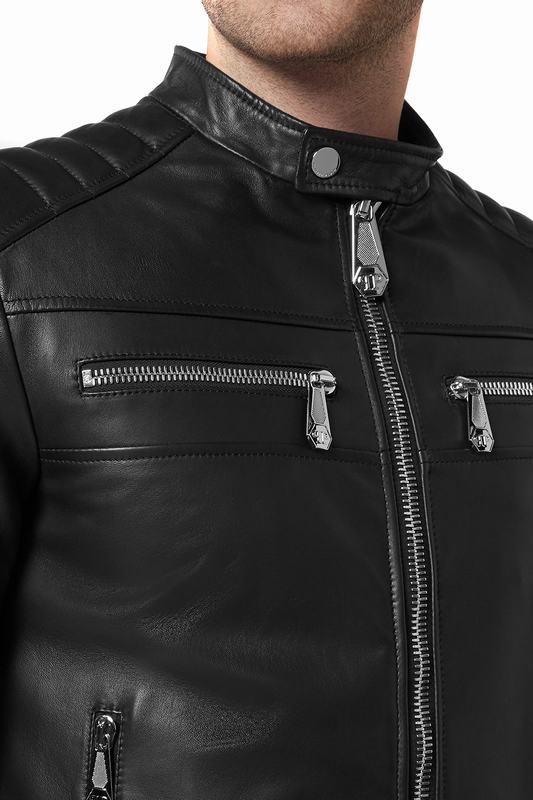 PHILIPP PLEIN Giacche di Pelle Codice prodotto: FABC MLB1575 PLE010N Offerte giornaliere