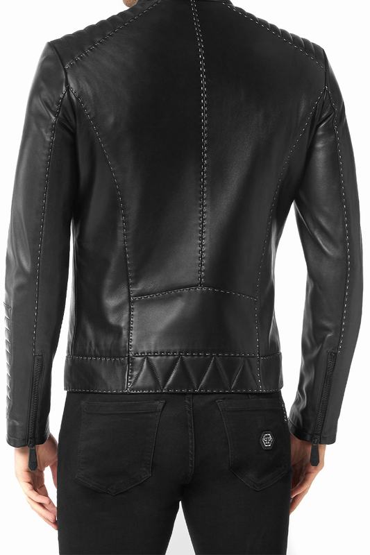 PHILIPP PLEIN Giacche di Pelle Codice prodotto: FABC MLB1572 PLE010N Offerte speciali