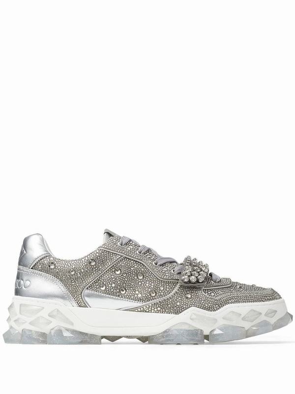 Jimmy Choo Sneakers Codice prodotto: DIAMOND X STRAMP SILVER Lightning offer