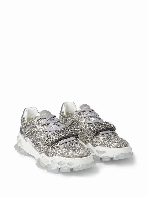 Jimmy Choo Sneakers Codice prodotto: DIAMOND X STRAMP SILVER Lightning offer