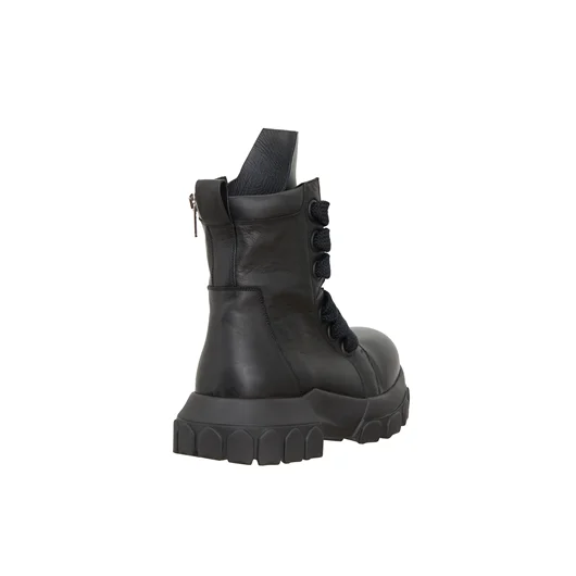 RICK OWENS STIVALI IN PELLE JUMBOLACED LACEUP BOZO TRACTOR Shopping Online