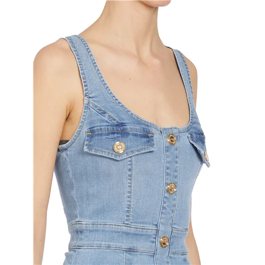 ELISABETTA FRANCHI MINI ABITO IN DENIM Negozi Online