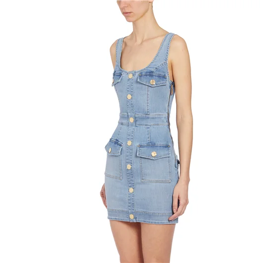 ELISABETTA FRANCHI MINI ABITO IN DENIM Negozi Online