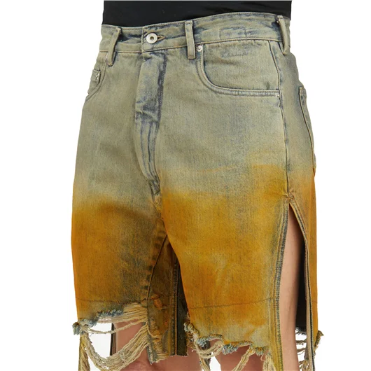 RICK OWENS DRKSHDW BERMUDA IN DENIM GETH CUTOFFS Affare Del Giorno