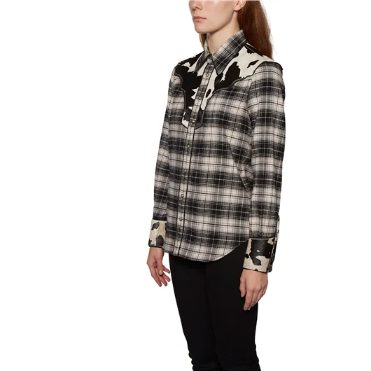 DSQUARED CAMICIA IN COTONE CHECK CON INSERTO Offerte