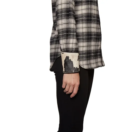DSQUARED CAMICIA IN COTONE CHECK CON INSERTO Offerte