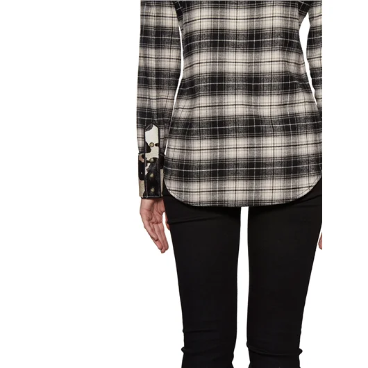 DSQUARED CAMICIA IN COTONE CHECK CON INSERTO Offerte