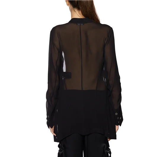 ANN DEMEULEMEESTER CAMICIA IN CREPE Vendita Economica