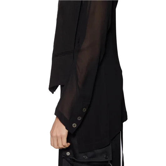 ANN DEMEULEMEESTER CAMICIA IN CREPE Vendita Economica