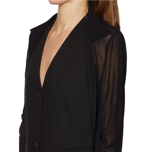 ANN DEMEULEMEESTER CAMICIA IN CREPE Vendita Economica
