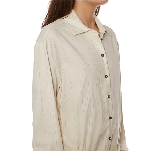 NOSTRASANTISSIMA CAMICIA OVERSIZE IN COTONE E LINO Moda