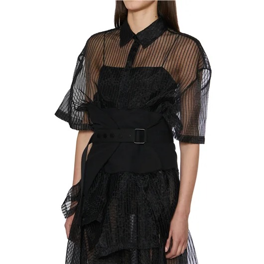 NU CAMICIA TRASPARENTE OVERSIZE Fino al 65% di sconto