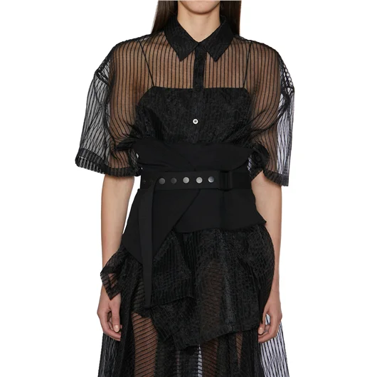 NU CAMICIA TRASPARENTE OVERSIZE Fino al 65% di sconto