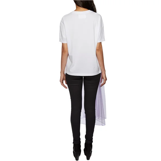 QUETSCHE_ DRESS T-SHIRT IN COTONE E TULLE Vendite Flash