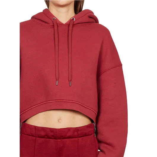 ALEXANDER WANG FELPA IN COTONE CORTA CON CAPPUCCIO Moda