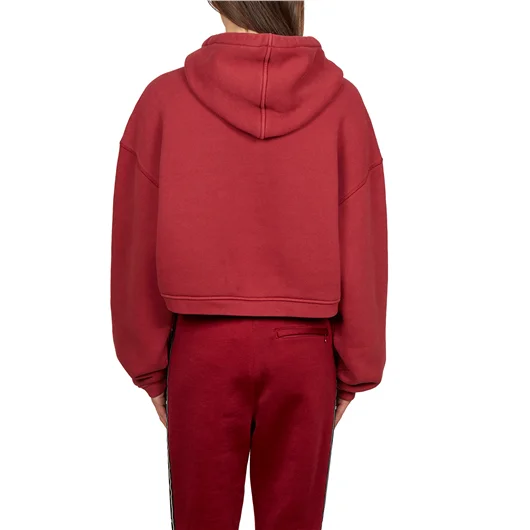 ALEXANDER WANG FELPA IN COTONE CORTA CON CAPPUCCIO Moda