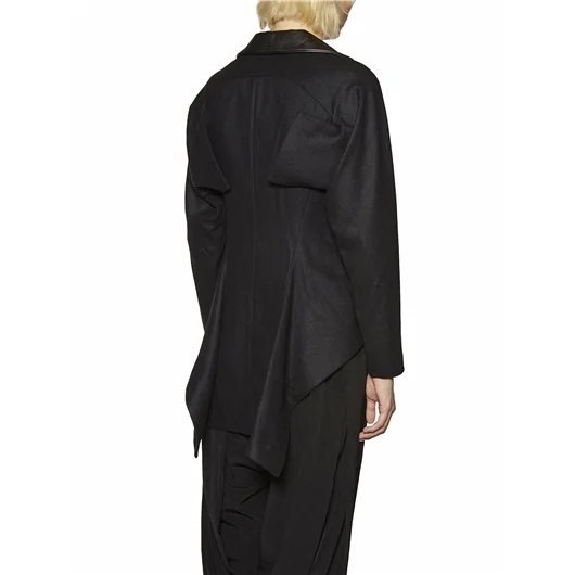 YOHJI YAMAMOTO GIACCA IN LANA IRREGOLARE Spedizione Gratuita