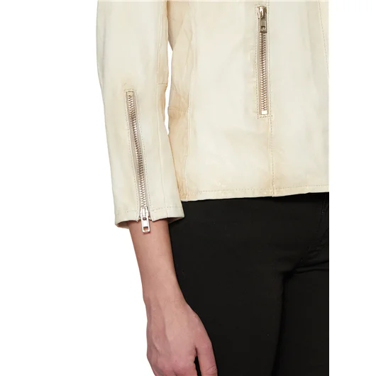 SWORD GIACCA IN PELLE CON ZIP Soddisfazione Garantita
