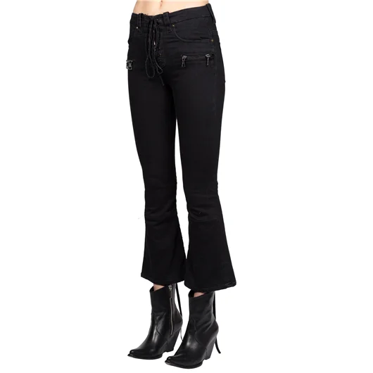BEN TAVERNITI UNRAVEL JEANS IN DENIM STONE LACE UP Negozi Online