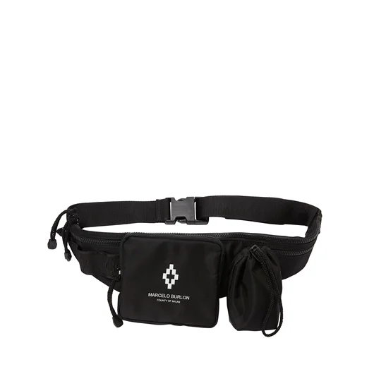 MARCELO BURLON MARSUPIO FANNY STAMPA CROSS In Vendita