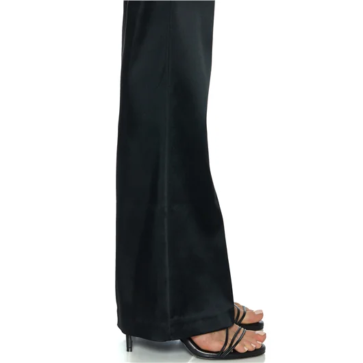 AVENUE MONTAIGNE PANTALONE A ZAMPA IN SATIN MOD.BELLINI 2025
