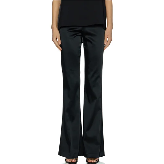 AVENUE MONTAIGNE PANTALONE A ZAMPA IN SATIN MOD.BELLINI 2025